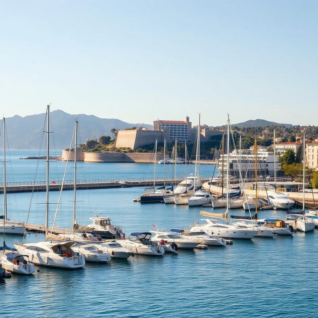 Port Vauban et Fort Carré à Antibes