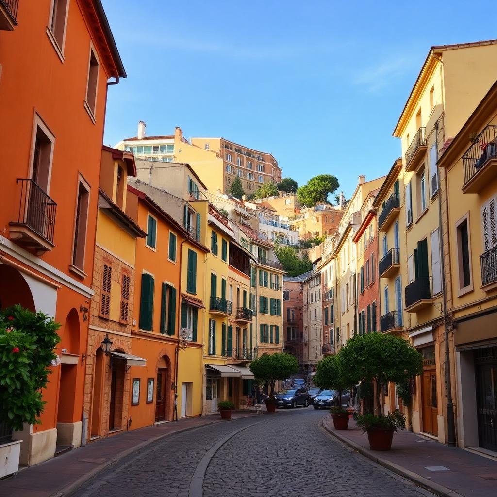 Ruelles colorées du Suquet, vieille ville de Cannes