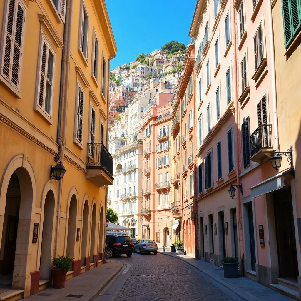 Ruelles pavées de Monaco-Ville sur le Rocher