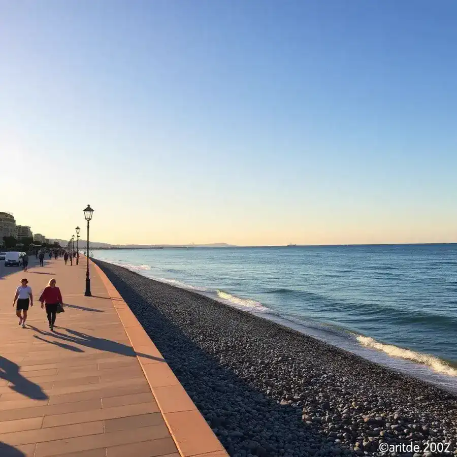 Promenade des Flots Bleus à Saint-Laurent-du-Var